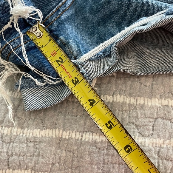 Ava & Viv Button Fly Denim Shorts size 18w plus stretch comfort - Picture 3 of 6